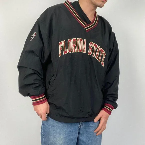 Vintage Champion Lightweight Pullover Jacket Black XLarge. - Picture 2 of 4